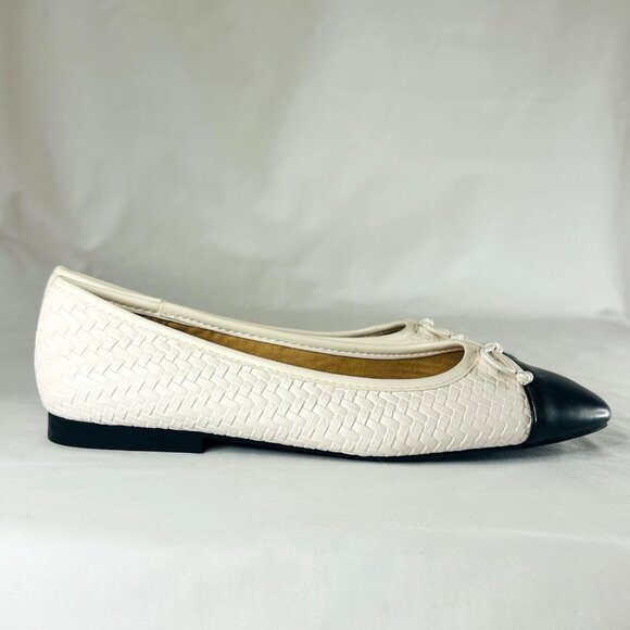 Zara Trafaluc White & Black Ballet Flats | Size 7 | NWOT - Picture 5 of 7